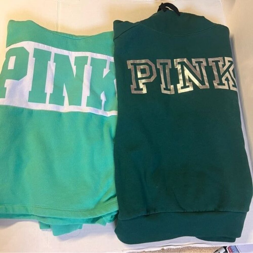 Pink Victoria Secret every‎ day lounge long neck pullover bundle size S/P